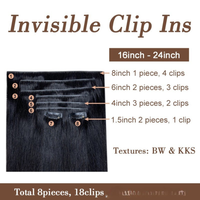 Kinky Straight “INVISIBLE” Clip-In Extensions | S. Riviere Hair Collection