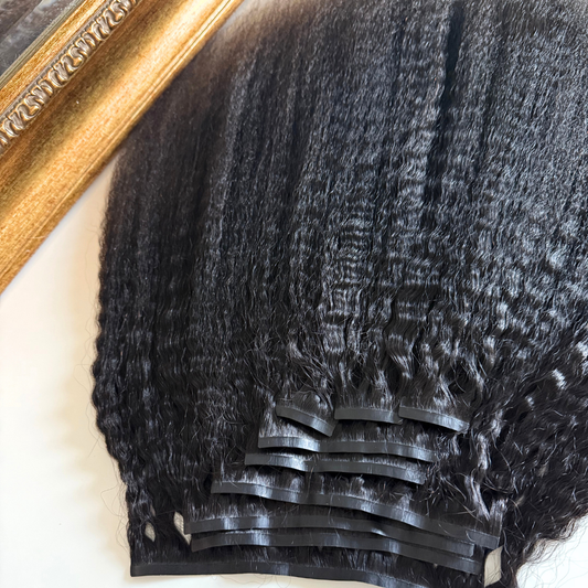 Kinky Straight “PU SEAMLESS” Clip-In Extensions | S. Riviere Hair Collection