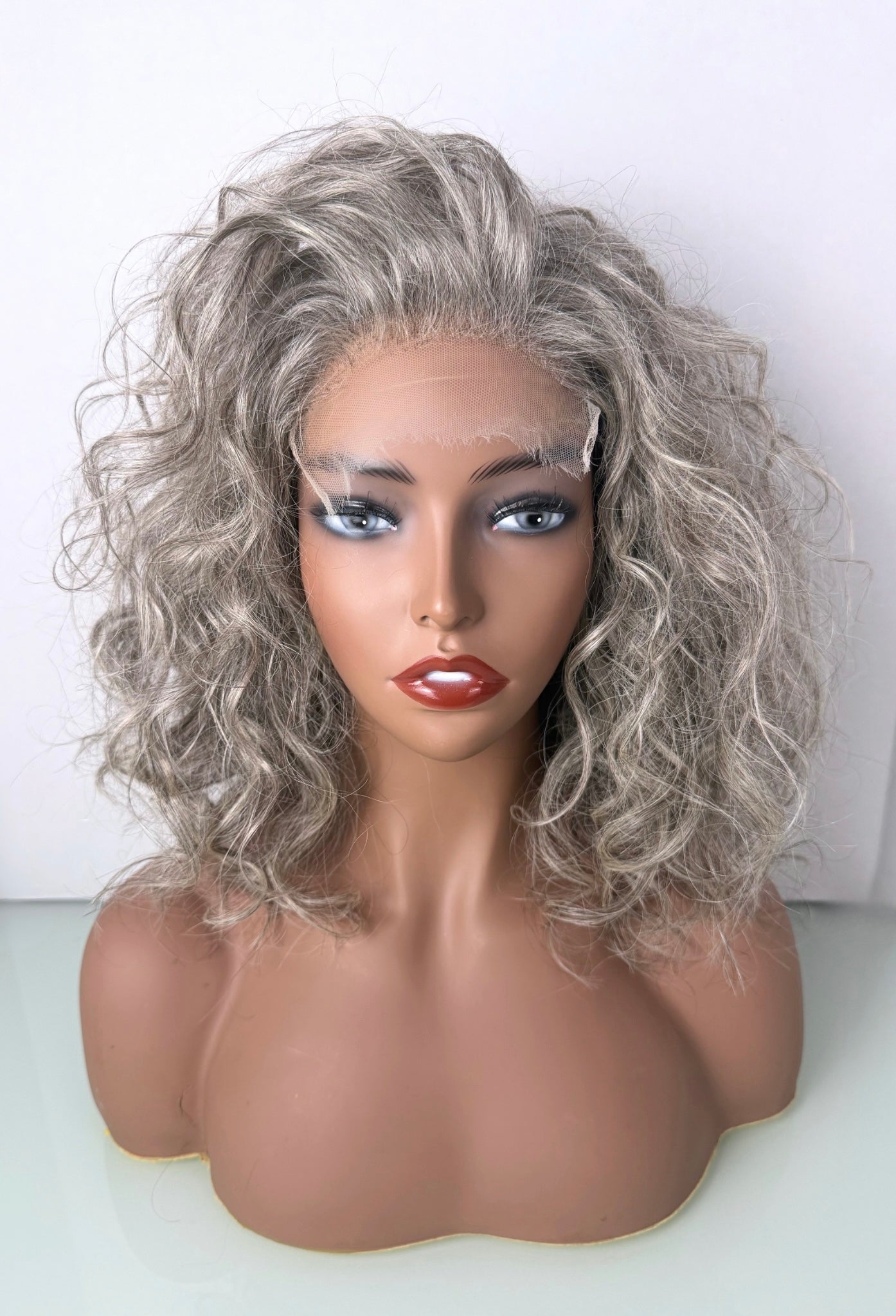GRAY NATURAL WAVE- Sundari HD Lace Closure Wig