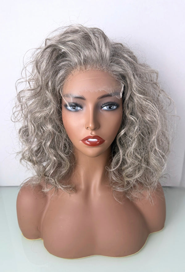 GRAY NATURAL WAVE- Sundari HD Lace Closure Wig
