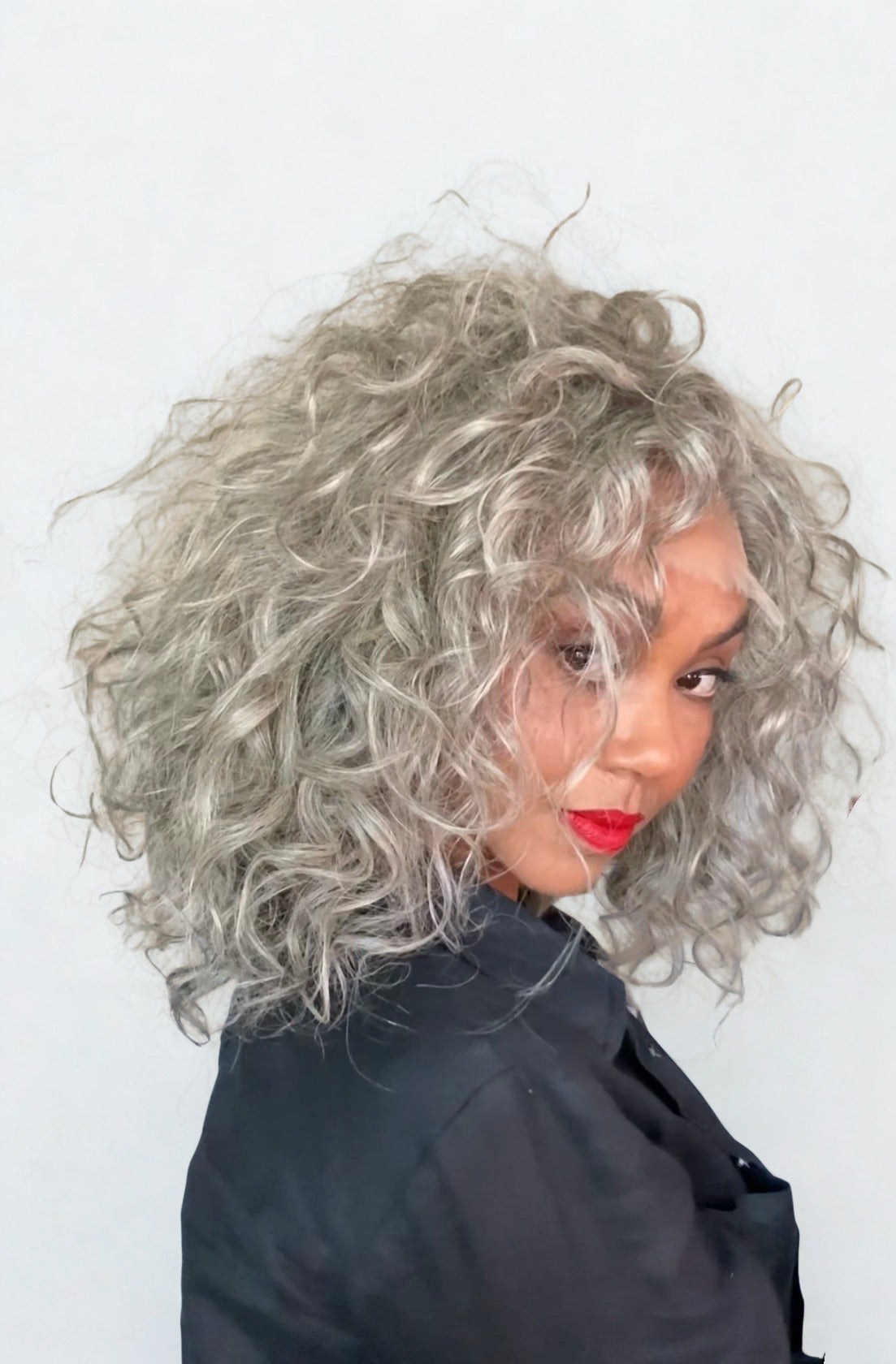 GRAY NATURAL WAVE- Sundari HD Lace Closure Wig